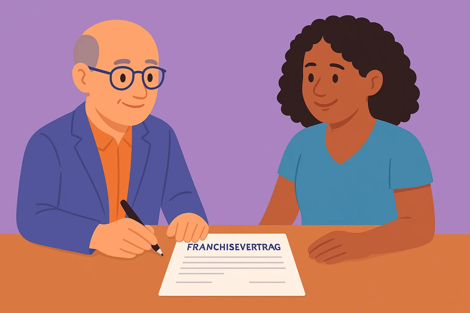 Was ist ein Franchisevertrag? (Definition)